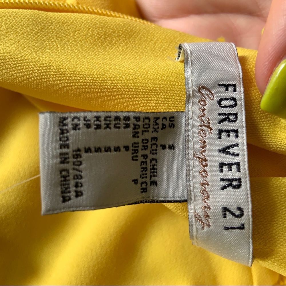 Yellow Mini Dress | Forever 21 - Picture 4 of 5